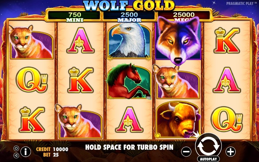 Wolf Gold pokie at Royal Reels